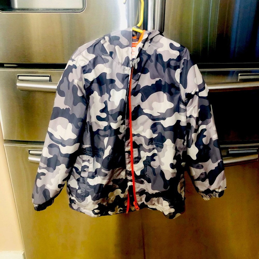 Joe Fresh grey camo boys windbreaker